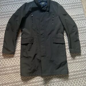 Strellson Men's Dark Blue Rain Jacket Coat Lightweight Minimalist Style 48 L